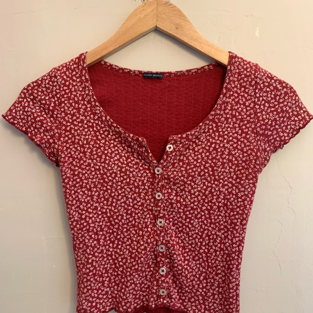 Red Brandy Melville top